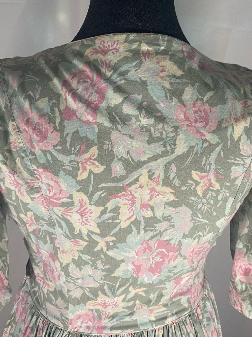 Laura Ashley Pastel Floral Blouse in Pink & Green - Picture 7 of 10